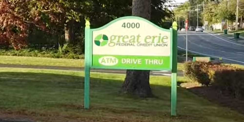 Great Erie Federal Credit Union: GEFCU signage