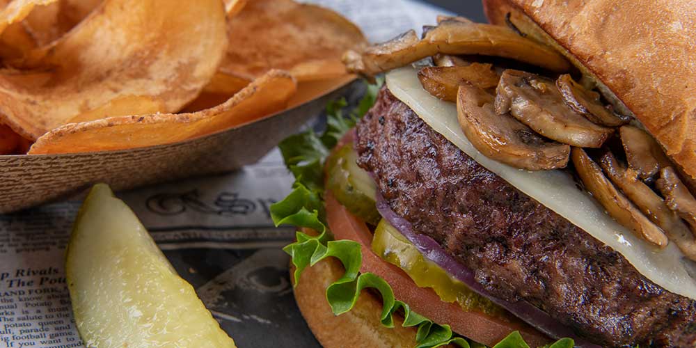 Mitchell’s Restaurant: Mushroom burger