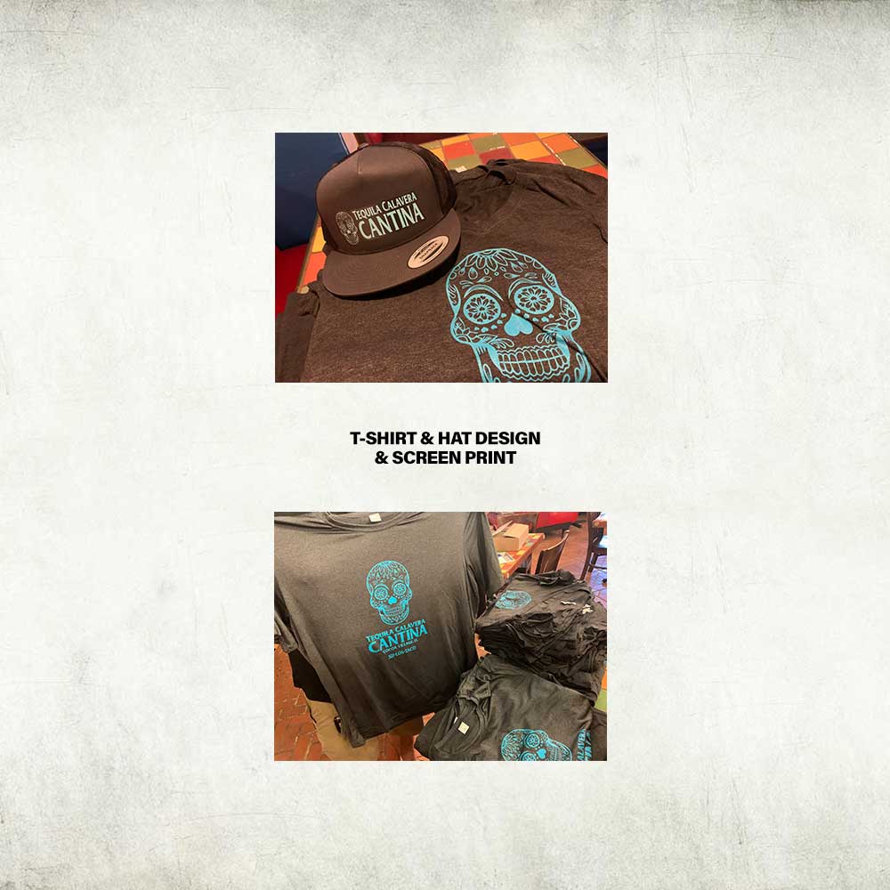Tequila Calavera Cantina: TCC shirt layout