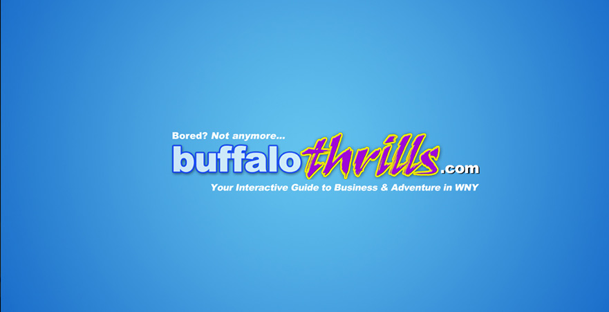 buffalothrills.com logo: Bored? Not anymore. Your Interactive Guide to Business & Adventure in WNY