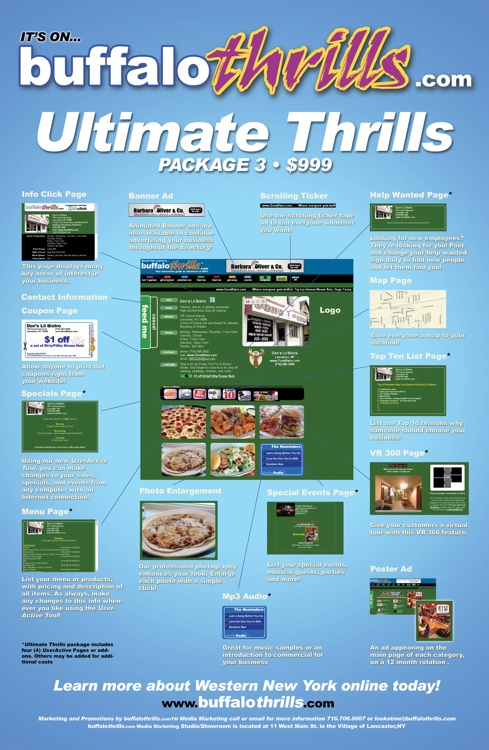 Ultimate Thrills package display poster
