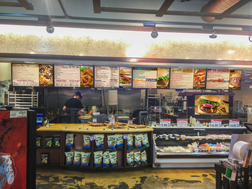 LT’s counter at Dash’s Market: a wall of impulseGUIDE menu screens