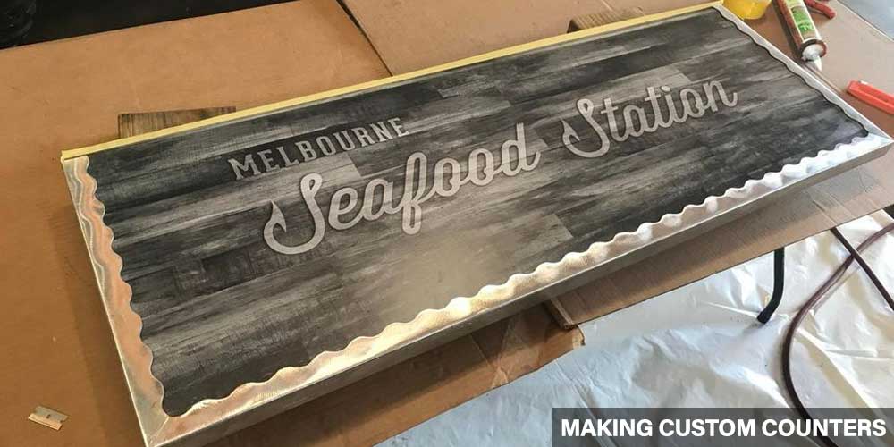 Melbourne Seafood Station [Indialantic]: mss2 custom counter