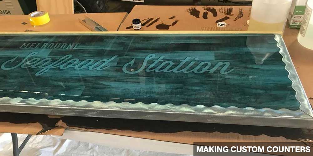 Melbourne Seafood Station [Indialantic]: mss2 custom counter