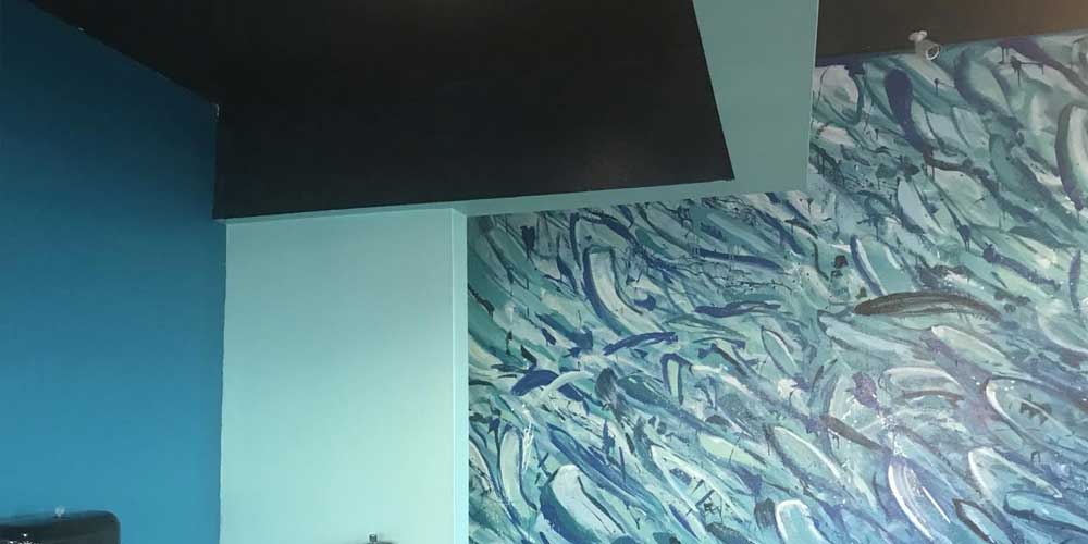 Melbourne Seafood Station [Indialantic]: mss2 interior wall