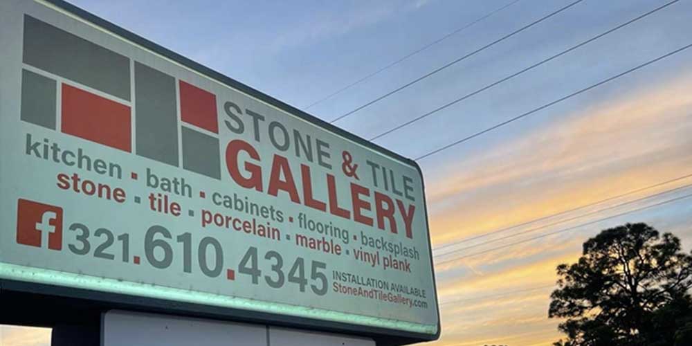 Stone & Tile Gallery: sign