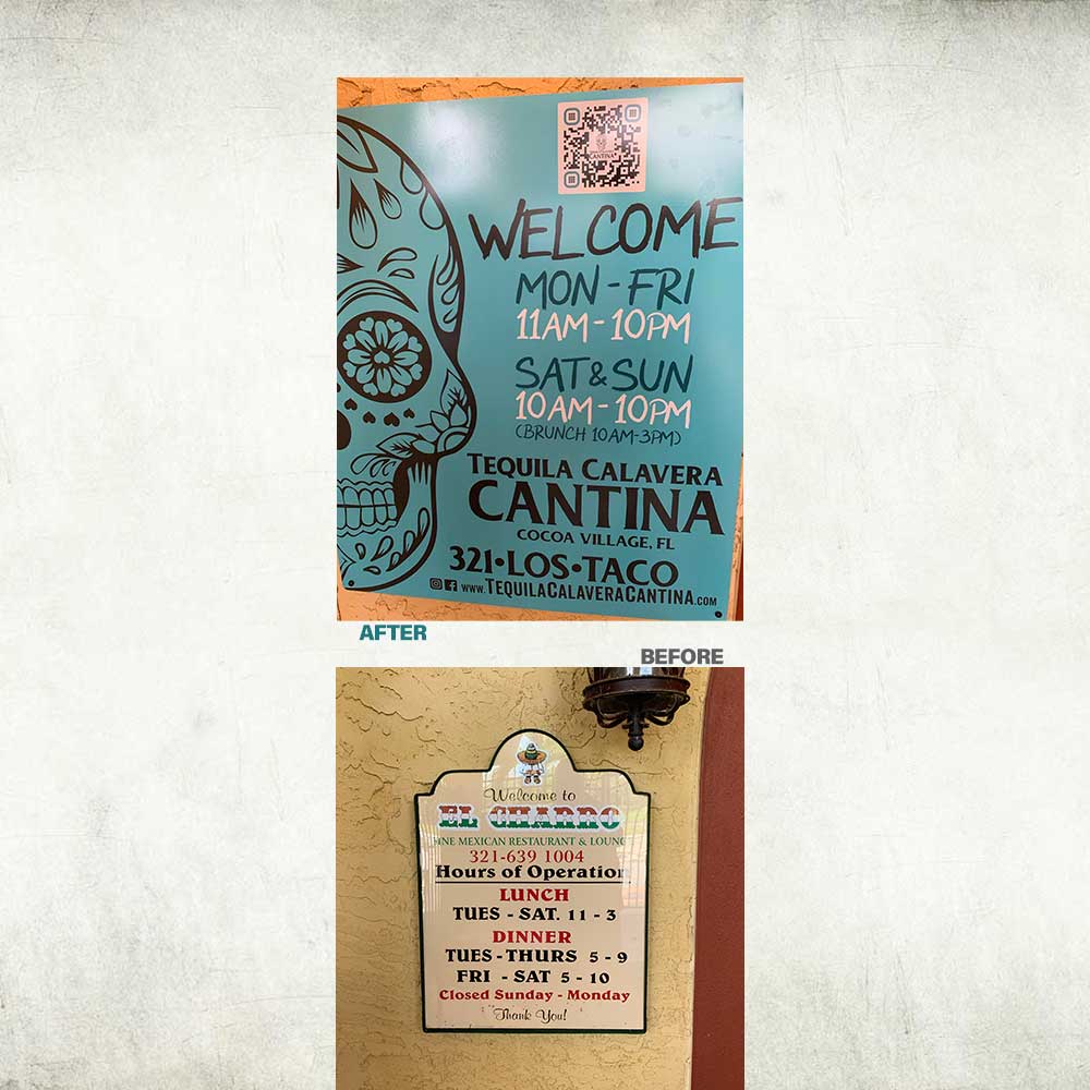 Tequila Calavera Cantina: tcc OUTDOOR SIGN